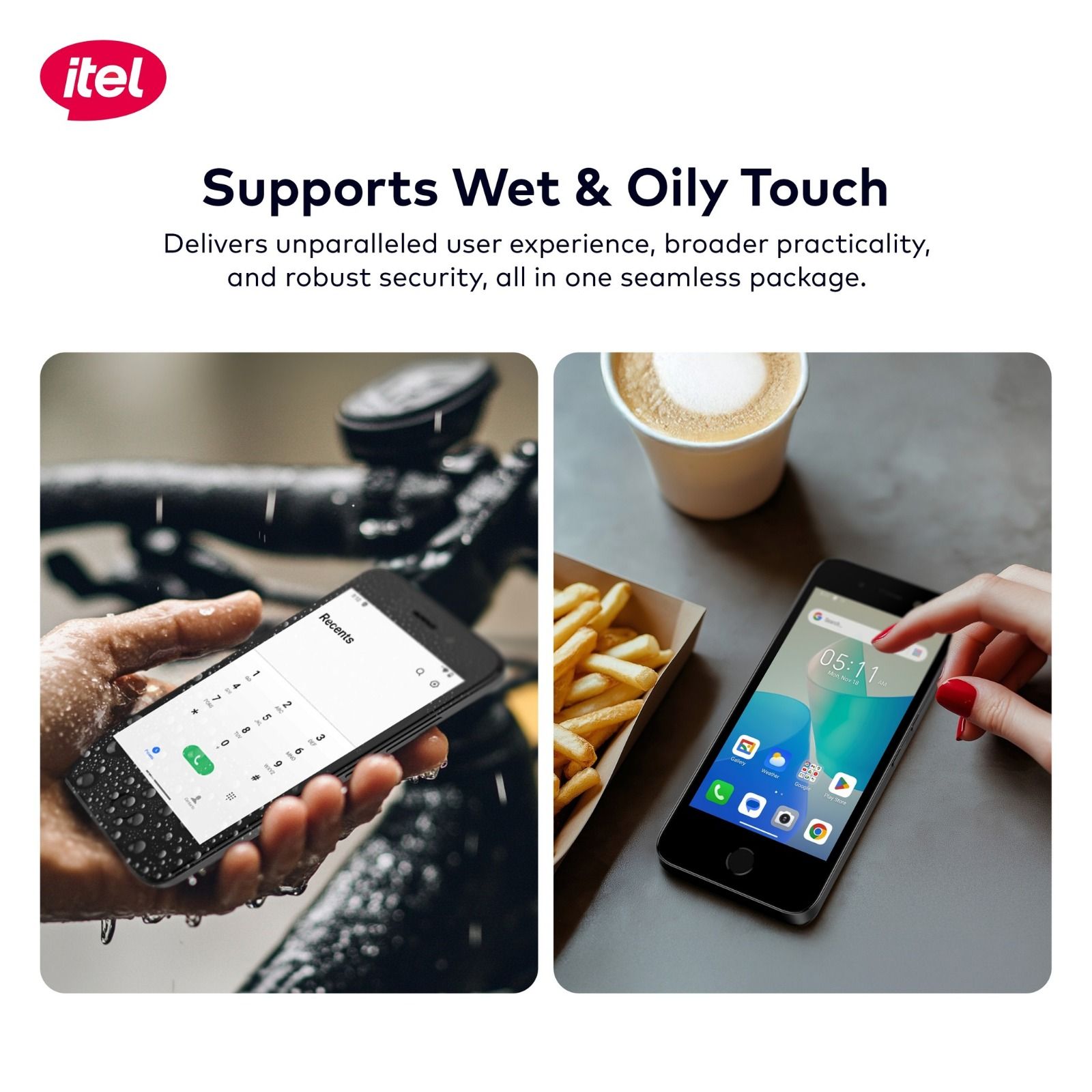 Itel A20, 5 Inch Vibrant HD Bright Display,32GB Storage+4(2+2)GB RAM, 2400mAh battery capacity 5MP MAIN Camera Front Fingerprint and face unlock undroid Smartphones