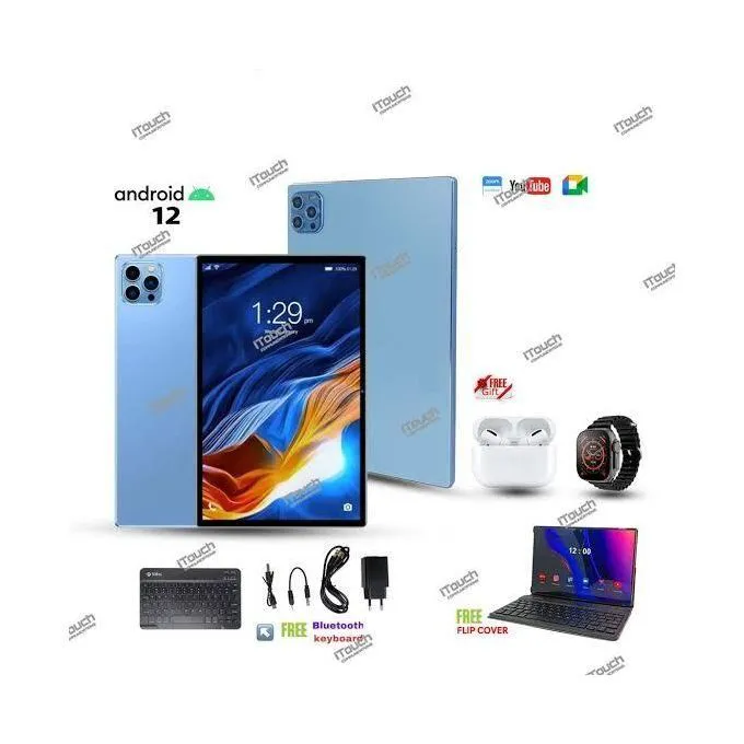[NEW ARRIVAL ] Idino Notebook 7 RAM: 8GB  512GB ROM 10,000mAh  10.1-inch IPS  Android 12  Quad-Core 3MP Primary Camera, 5MP selfie camera Android TABLETS