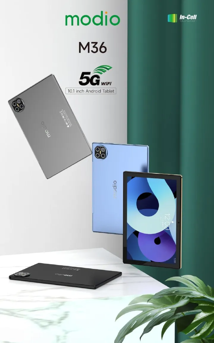 [NEW ARRIVAL] Modio M36 RAM: 8GB 512GB ROM  10.1 inches   IPS LCD   Quad-Core  6,000mAh  Front 5MP, Main 13MP  Dual SIM Android TABLETS