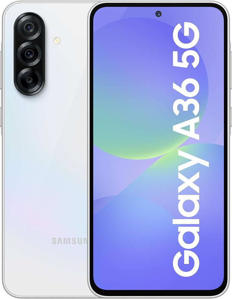 SAMSUNG GALAXY A36 7-inch, Dual SIM, Super AMOLED, Main Camera: 50MP +8MP + 5MP, 5000mAh Battery, 45W, Connectivity: , Wi-Fi, Bluetooth 5.3, NFC, Chipset Qualcomm Phones SMARTPHONES            Phone s