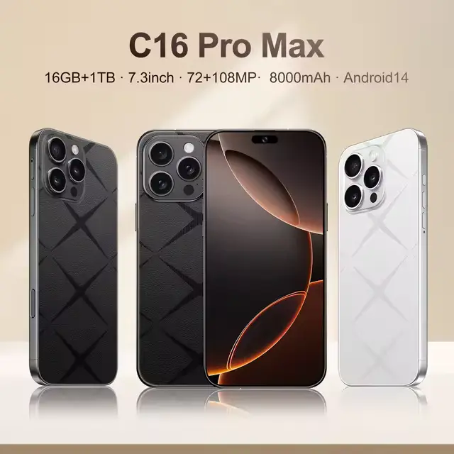 Corn C16 Pro Max  64GB Storage +5(2+3Extended ) RamUnlocked Cell Phone, Android 6.6"HD +WATERDROP SCREEN 13MP Main Camera,8mp Front camera  5000mAh Dual SIM, Face ID, GPS, OTG (Black) Phone Smartphone