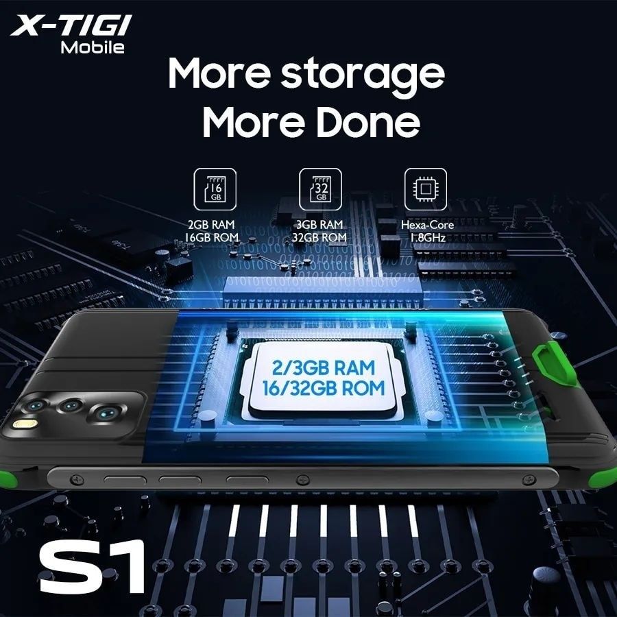 [BRAND NEW] X-TIGI SMART S1 16GB + 2GB RAM, 13MP Dual AI Camera, 5.0" Display, 4G LTE, Android, 5000mAh Battery Capacity , Proccessor Qualcomm 808(MSM8992) Hexa-Core 1.8GHz Dual SIM – SMARTPHONES