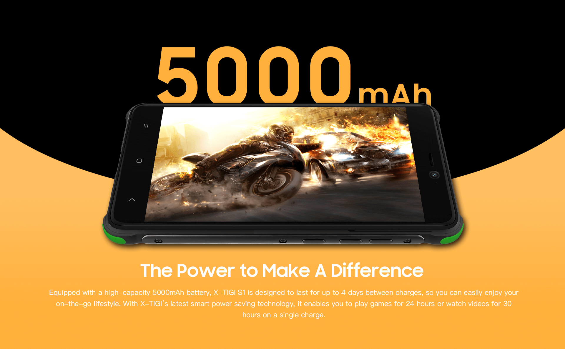 [BRAND NEW] X-TIGI SMART S1 16GB + 2GB RAM, 13MP Dual AI Camera, 5.0" Display, 4G LTE, Android, 5000mAh Battery Capacity , Proccessor Qualcomm 808(MSM8992) Hexa-Core 1.8GHz Dual SIM – SMARTPHONES