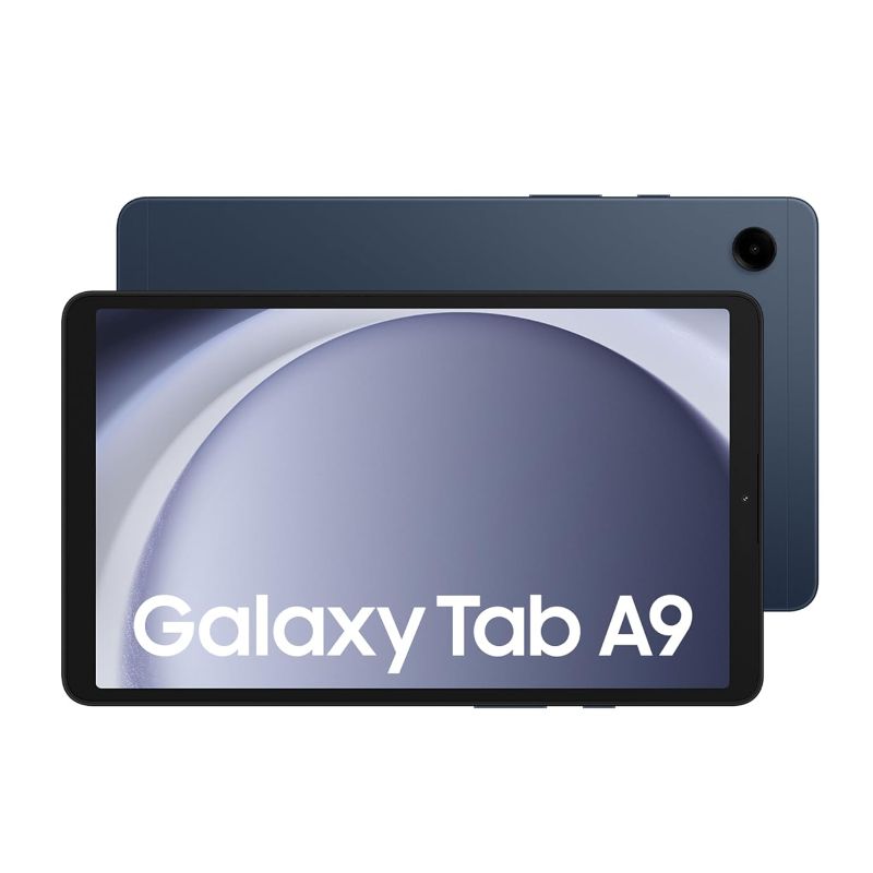 Samsung Galaxy Tab A9 RAM:4 GB RAM /64GB ROM Chipset: Mediatek Helio G99(6nm) Display:8.7inch TFT LCD Resolution: 800 x 1340 pixels Main Camera: 8 MP Selfie Camera:2MP Battery:5,100 mAh Tablet Android