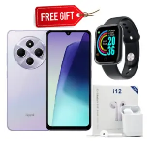 XIAOMI Redmi 14C 128GB Storage+4GB Ram 50MP AI Dual Camera Immersive 6.88" UHD Display Upto 120Hz Refresh Rate Dual Sim 5160mAh (typ) Battery Elegant glass back cover smart Phone + FREE GIFTS