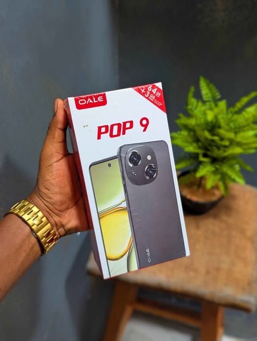 Oale pop 9 4G,Screen size 6.6inches,Dual sim,fingertips enabled,64GB and 3GB Ram,Typ c,Battery 5075mAh battery capacity 8 mp camera Android 13 smartphone