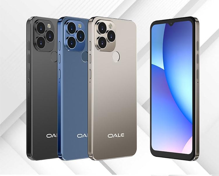 OALE IP15 PLUS CHEAP SMART PHONE 6.52'' water drop screen RAM 3GB+ROM 32GB DUAL SIM CARD BIG BATTERY 4050MAH fingerprint unlock dual sim smartphone