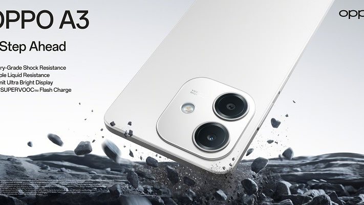 Oppo A3 8GB RAM+256GB ROM 6.67" 90Hz LCD Display 50MP+5MP Camera 5100 mAh Battery (Dual SIM) Android 14 Fingerprint 2yr-Warranty (TYP) 4G Smartphones