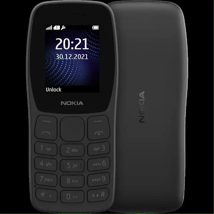Nokia 105 (2017)- Original Nokia Phone 800 mAh 1.5" Dual SIM Cards Unlocked Cheap Durable Old Phone Classic Feature
