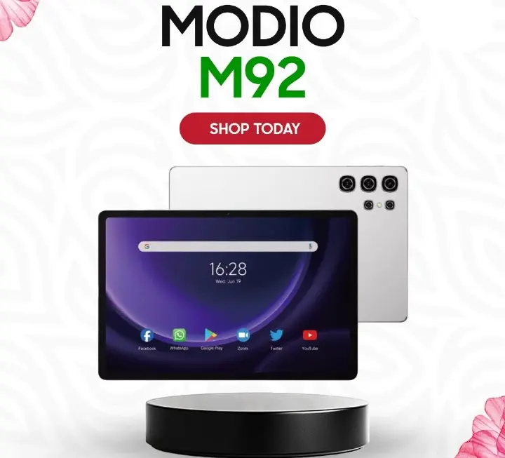Modio M92 5G Tablet – Android 13 16GB RAM, 1TB Storage,10000mAh battery capacity  11-inch Display, 5G Connectivity,Android tablet