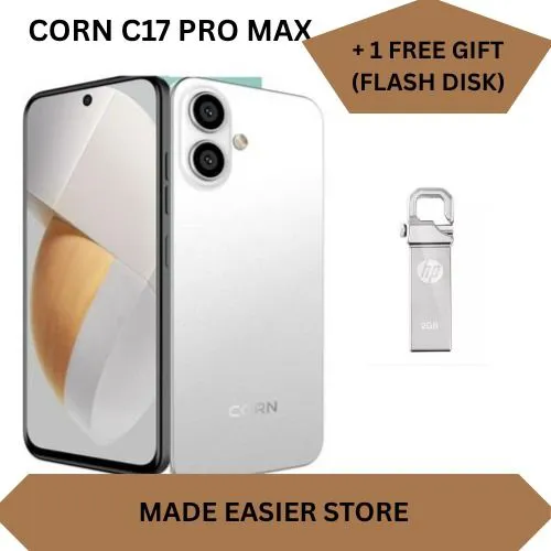 [Latest Deals ] CORN C17 MAX 64GB Storage + 5GB (2+3)GB Extended Ram 6.67'' HD Hole screen 5000mAh Battery 3G network 13MP ultra camera 8MP camera Dual speaker side-fingerprint smartphone + FREE GIFTS