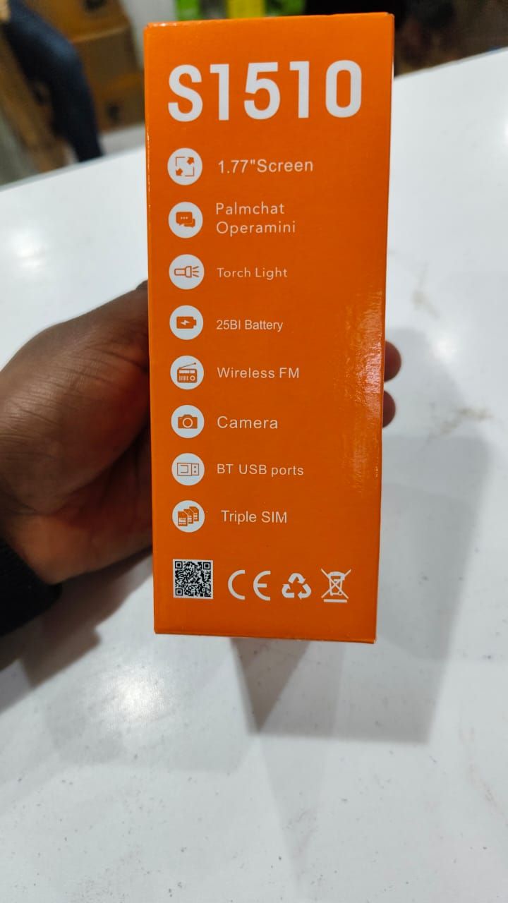 SAMHE S1510 TYPE C ,Triple SIM Feature Phone 1.77`` SCREEN DISPLAY with Torch Light, 2500mAh Battery, Wireless FM, Palmchat, Operamini, Camera & BT USB Ports Kabambe, Katululu