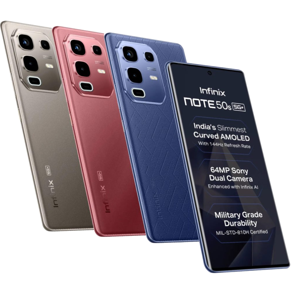 Infinix Note 50s 5G 256GB+16GB RAM (8+8GB EXTENDED) 6.78" 144Hz Amoled Dual SIM Phone 64MP Camera 5200mAh Battery 45W Charging MediaTek Dimensity 7300 Ultimate Smart Phones Smartphone