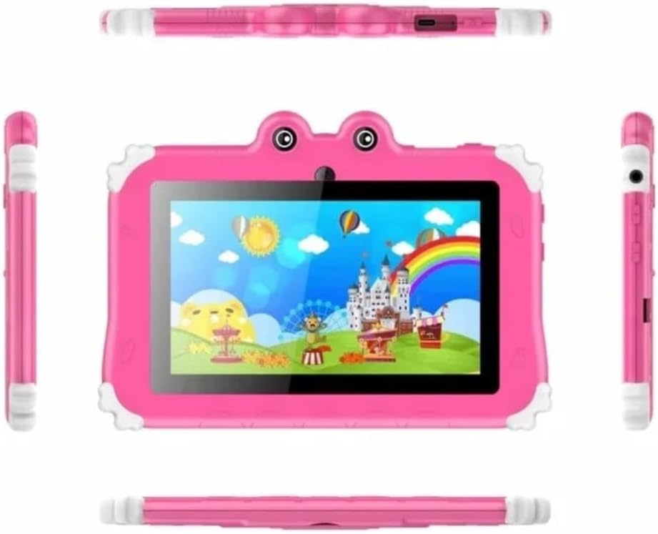 Calus Smart Live iKid pad C1 Tablet, 7-Inch IPS LCD Display, 2GB RAM + 32GB ROM, Android 13 Dual Camera, Black (Pink) 5G NETWORK BUILT IN iWAWA APP TABLET FOR KIDS ANDROID TABLETS