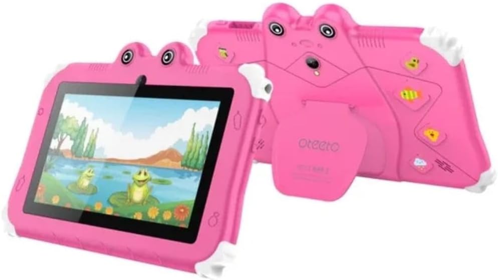 Calus Smart Live iKid pad C1 Tablet, 7-Inch IPS LCD Display, 2GB RAM + 32GB ROM, Android 13 Dual Camera, Black (Pink) 5G NETWORK BUILT IN iWAWA APP TABLET FOR KIDS ANDROID TABLETS