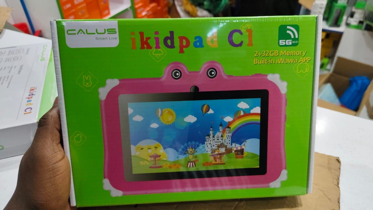Calus Smart Live iKid pad C1 Tablet, 7-Inch IPS LCD Display, 2GB RAM + 32GB ROM, Android 13 Dual Camera, Black (Pink) 5G NETWORK BUILT IN iWAWA APP TABLET FOR KIDS ANDROID TABLETS