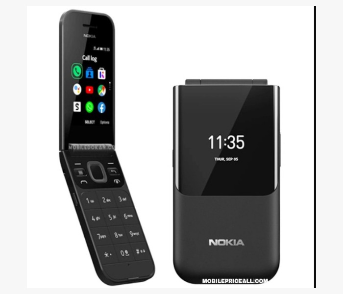Nokia 2720 Flip Mobile, Mobile Phone, Dual Screen, Equipped with 4G Internet - Long Battery Life - Compact and Strong Dual Sim Card 4 GB Internal Memory, 512 MB RAM, Dual SIM Featured phone