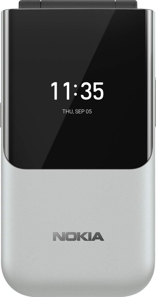 Nokia 2720 Flip Mobile, Mobile Phone, Dual Screen, Equipped with 4G Internet - Long Battery Life - Compact and Strong Dual Sim Card 4 GB Internal Memory, 512 MB RAM, Dual SIM Featured phone