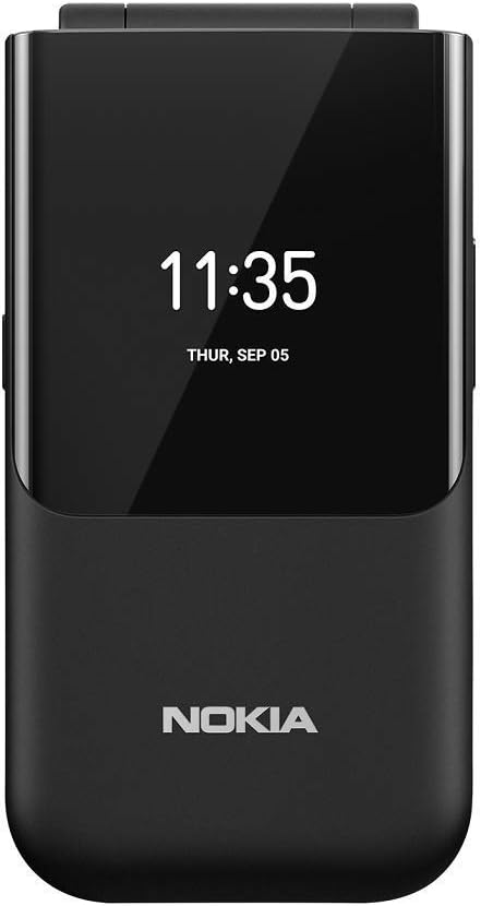 Nokia 2720 Flip Mobile, Mobile Phone, Dual Screen, Equipped with 4G Internet - Long Battery Life - Compact and Strong Dual Sim Card 4 GB Internal Memory, 512 MB RAM, Dual SIM Featured phone