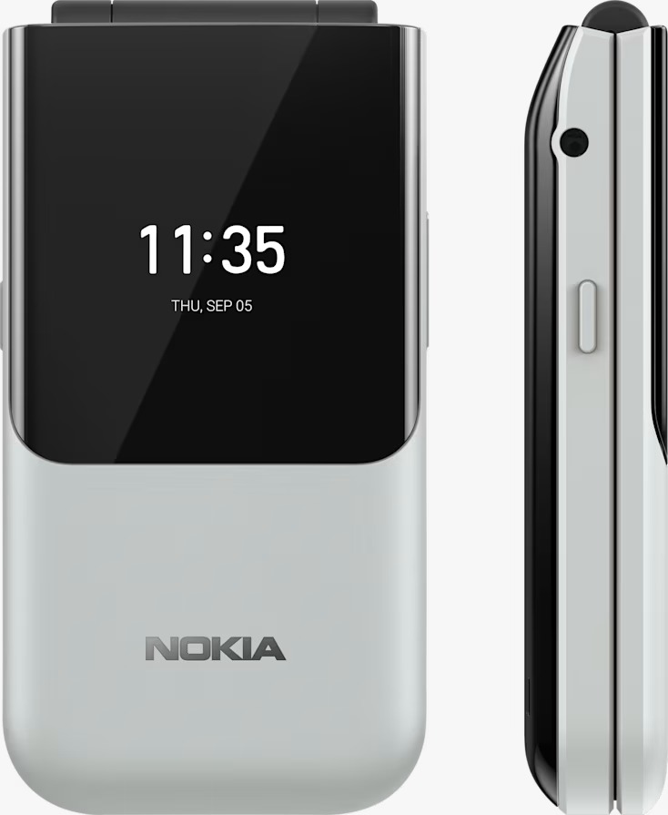 Nokia 2720 Flip Mobile, Mobile Phone, Dual Screen, Equipped with 4G Internet - Long Battery Life - Compact and Strong Dual Sim Card 4 GB Internal Memory, 512 MB RAM, Dual SIM Featured phone