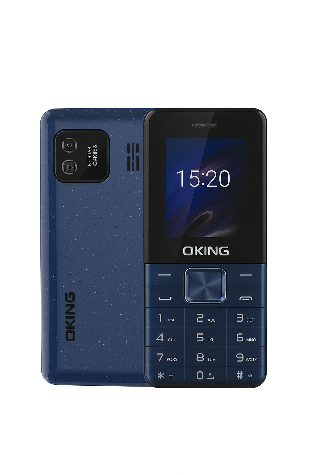 Durable OKING K301i Kabambe Feature Phone with Long Battery, Loud FM Speaker, Dual SIM, Torch, Camera, and Expandable Storage Support