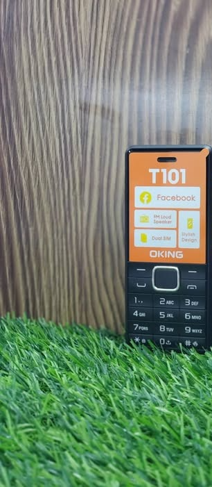OKING T101 1.77" Display 1000mAh battery capacity Wireless FM Dual SIM Rear Camera Bright Torch with Vibration and up to to 24 days of Standby Kabambe katululu button Feature Phone