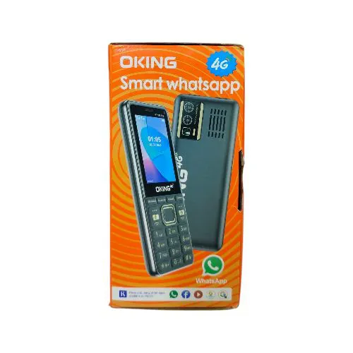 [BRAND NEW] OKING SMART WHATSAPP 4G 16GB memory supports whatsapp and tiktok with dual sim , bright flashlight detachable battery FEATURED PHONES