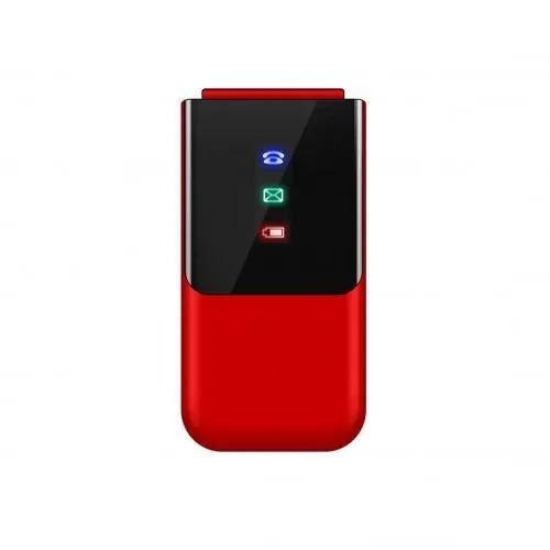 Bontel 2720 1.77"Display Flip Phone. MP3,MP4,FM Radio, Flash Torch 1000mAh-Red
