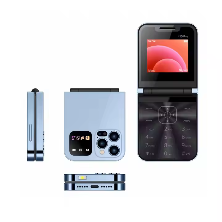 A50 Pro Flip Phone, 2.4" Screen Foldable Mobile Phones Dual SIM Card GSM Electric Torch Automatic Call Recording, Wireless FM -Type C 1350mAh battery feature smart touch button kabambe katululu phone