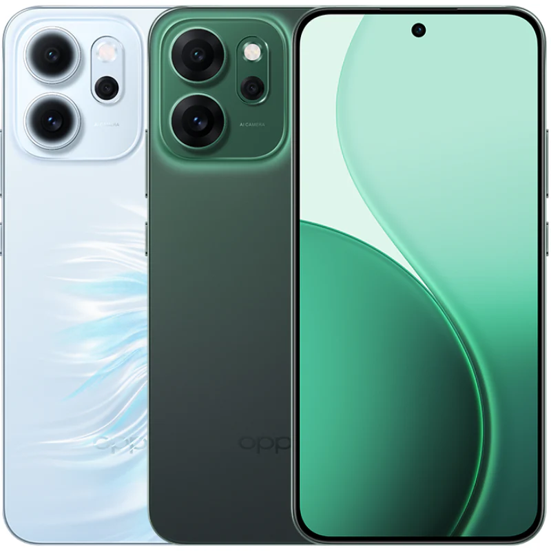 [New Arrival] Oppo Reno 14F 5G 512GB+12GB 6.57" 120Hz AMOLED 1400nits Display 50MP Rear Camera 6000mAh Battery 45W Fast Charging Superb Snapdragon 6 Gen 1 SoC IP68/69 Oppo Reno 14 F AI Smartphone