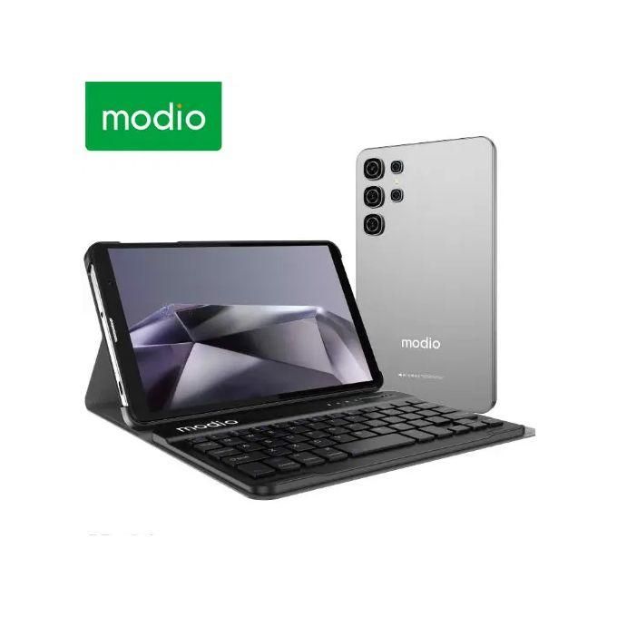 Modio M132 Tablet PC, Display 8"inch, Memory 512GB ROM + 8GB RAM, Battery 5000mah, Camera 13mp+5mp, Dual SIM, Flip case, Keyboard & Touch pen TABLET!!