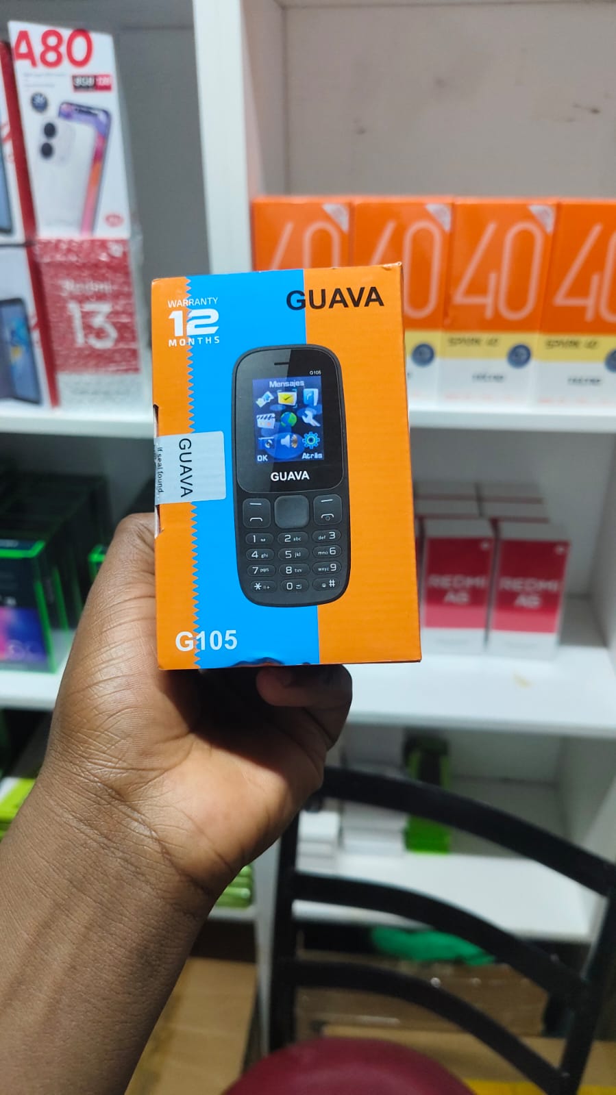 GUAVA G105 AFFORDABLE FEATURE PHONE/KABAMBE/KATULULU/MULIKA MWIZI PHONE 1000MAH BATTERY 1.8-INCH SCREEN DISPLAY DUAL SIM BLUETOOTH, FM WIRELESS MP3 FEATURED PHONE
