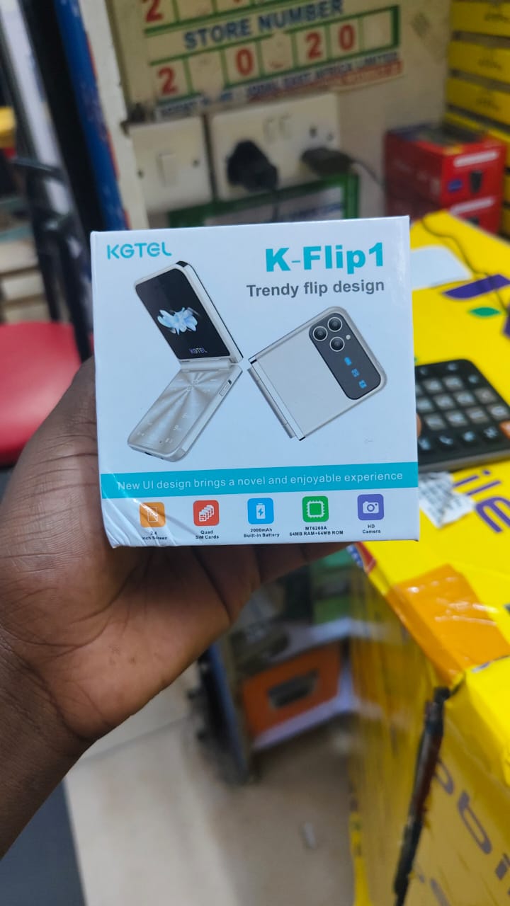 KGTEL K-FLIP 1 TRENDY FLIP DESIGN PHONE ,QUAD SIM CARDS( 4 SIM CARDS PHONE) 2.4" SCREEN DISPLAY 2000mAh built -in battery 64MB RAM + 64MB ROM wireless Fm kadunde/ kabambe / featured phone MOBILE PHONE