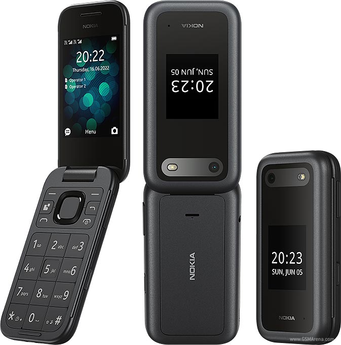 Nokia 2660 Flip Mobile Phone Classic 2.8" IPS LCD SCREEN DISPLAY 128MB +48MB RAM - 4G-Dual SIM-  1450mAh battery capacity Long Battery Life - FEATURE PHONE