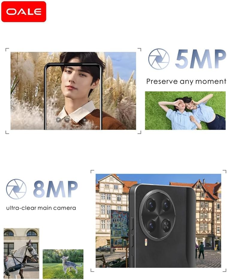Oale Camon 30 64GB+3GB 6.6" 120Hz Display 8MP+5MP+AI Camera 5075mAh Battery 10W Charge IP54 Dust And Water Resistant Fingerprint Unlock MTK Helio G81 Android Smartphone