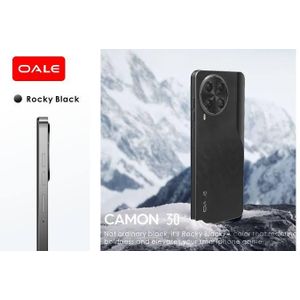 Oale Camon 30 64GB+3GB 6.6" 120Hz Display 8MP+5MP+AI Camera 5075mAh Battery 10W Charge IP54 Dust And Water Resistant Fingerprint Unlock MTK Helio G81 Android Smartphone