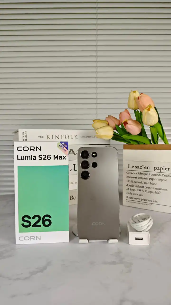 CORN LUMIA S26 MAX 6.67"HD STORAGE 64GB ROM +5(2+3)GB RAM STRONG BATTERY 5000mAh DUAL SIM CARD SMART PHONE SIDE-MOUNTED FINGERPRINT FACE UNLOCK,13MP ULTRA CAMERA 8MP Selfie 4G SMARTPHONE