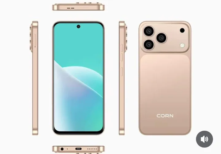 CORN MEGA 100 MAX 6.67"HD 64GB ROM, 5(2+3)GB RAM 5000mAh STRONG BATTERY DUAL SIM CARD SMART PHONE SIDE-MOUNTED FINGERPRINT FACE UNLOCK,13MP ULTRA CAMERA 8MP SELFIE SMARTPHONE