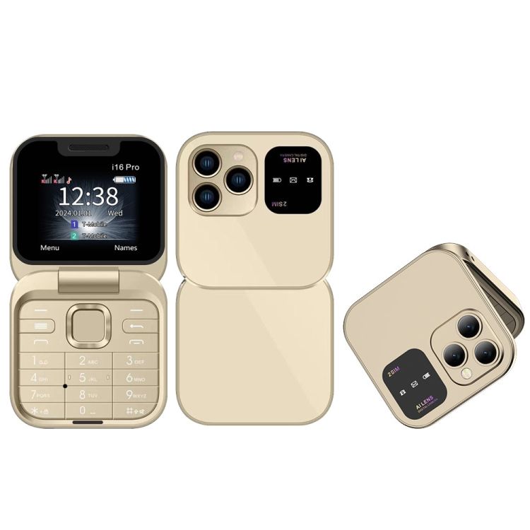 i16 MINI FLIP PHONE DUAL SIM CARD TWO - 2 SIM CARD SLOT BATTERY 500MAH FM RADIO 1.44 INCH SCREEN DISPLAY FOLDABLE PHONE NEW ARRIVAL ON OFFER KABAMBE KATULULU FEATTURED PHONE