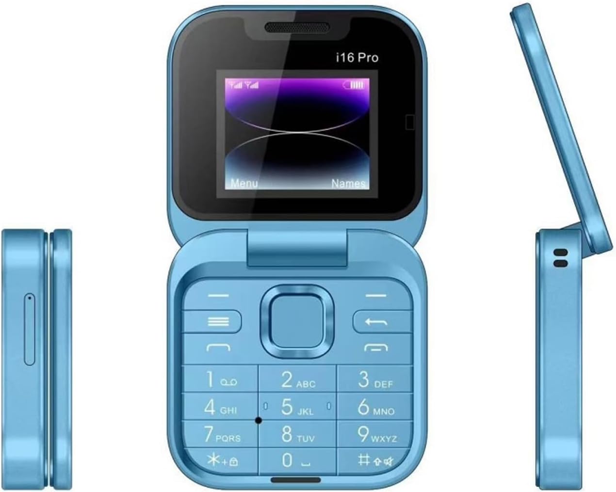 i16 MINI FLIP PHONE DUAL SIM CARD TWO - 2 SIM CARD SLOT BATTERY 500MAH FM RADIO 1.44 INCH SCREEN DISPLAY FOLDABLE PHONE NEW ARRIVAL ON OFFER KABAMBE KATULULU FEATTURED PHONE