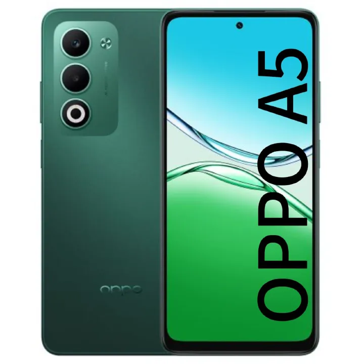 Brand New OPPO A5 256GB ROM+8GB RAM 6.67 Inch Display 120Hz Refresh Rate 45W SUPER 6000mAh Large Battery IP65 Water Dust Resistance MTK Dimensity 6300 50MP Android 15 Type-C Charge Smartphone
