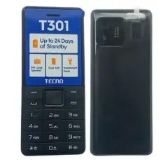 Tecno T301 Dual Sim 1.77-inch screen With Camera & TorchLight Fm Loud Speaker ,with up to 24 Days of Standby Battery 1150mAh battery capacity  Featured Phones