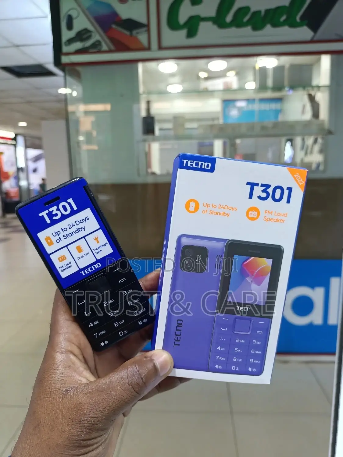 Tecno T301 Dual Sim 1.77-inch screen With Camera & TorchLight Fm Loud Speaker ,with up to 24 Days of Standby Battery 1150mAh battery capacity  Featured Phones