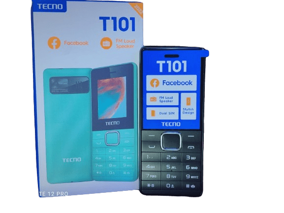 Tecno T101 Dual Sim, Wireless Fm, 1000mah Battery capacity 1.77 " screen size with facebook ,fm loud speaker ,GOOD QUALITY and Durable Featured Phones