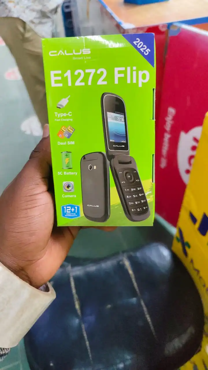 CALUS E1272 FLIP KABAMBE,TYPE C FAST CHARGING  1.77 DISPLAY, FACEBOOK, OPERA MINI, WIRELESS FM, INTERNET MOBILE, DUAL SIM FEATURED PHONE
