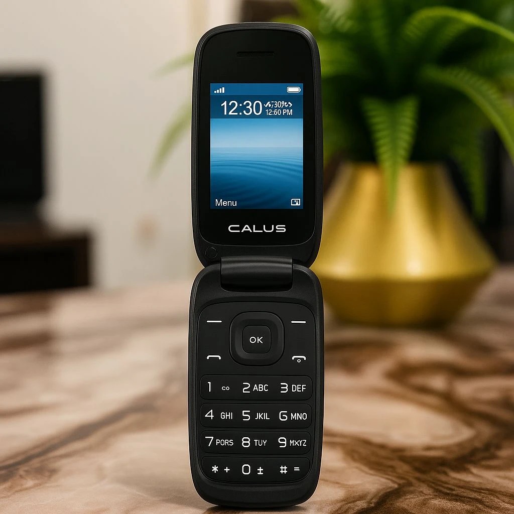 CALUS E1272 FLIP KABAMBE,TYPE C FAST CHARGING  1.77 DISPLAY, FACEBOOK, OPERA MINI, WIRELESS FM, INTERNET MOBILE, DUAL SIM FEATURED PHONE