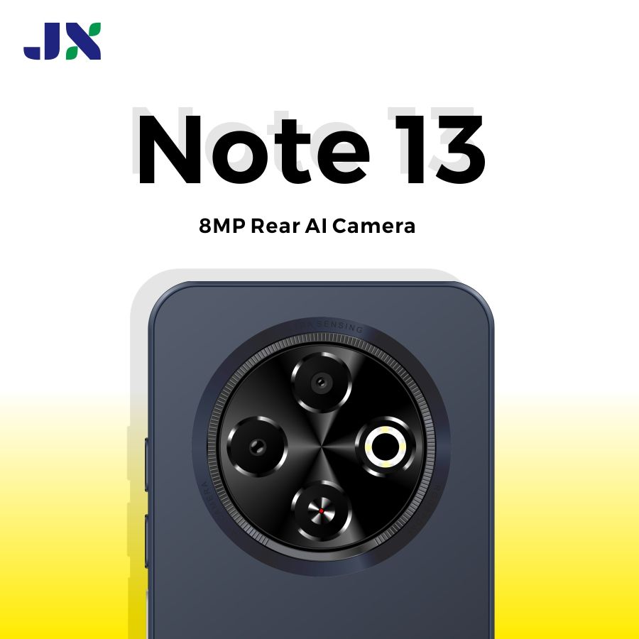 JX Note 13 Smartphone 4GBRAM + 64GB ROM Display: 6.6″ HD+ Incell 5MP Front + 8MP Rear AI Camera 5000mAh Big Battery Dual sim Android 13 Smart Phones
