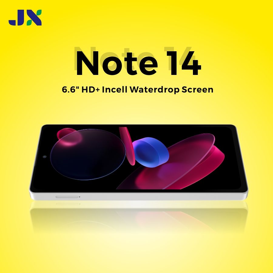JX Note 14 Smartphone 4GB RAM + 64GB ROM Display: 6.6″ HD+ Incell 5MP Front + 8MP Rear AI Camera 5000mAh Big Battery Dual sim Android 14 Smart Phones