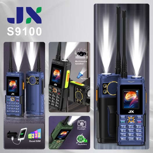 BRAND NEW JX S9100 QUAD SIM POWER BANK PHONE 1.77 inch Display 7200mAh Buletooth Vibrator/Wireless FM/ MP3/MP4/Big Torch/ Auto callrecording/Power Bank Cell Feature Phone