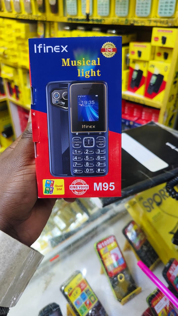 BRAND NEW IFINEX M95 QUAD SIM  PHONE 1.77 inch Display 3300mAh Buletooth Vibrator/Wireless FM/ MP3/MP4/Big Torch/ Auto callrecording/Power Bank Cell Feature Phone